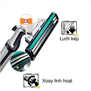 Combo Dao cạo râu Gillete Vector và 2 lưỡi thay thế