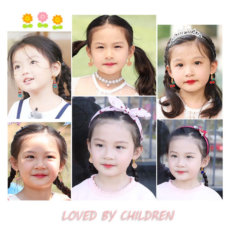 Khuyên Tai Dạng Kẹp Không Xỏ Lỗ Hình Hoạt Hình Thắt Nơ Vàng Kim Phong Cách Sống Động Hàn Quốc Cho Nữ Đi Tiệc