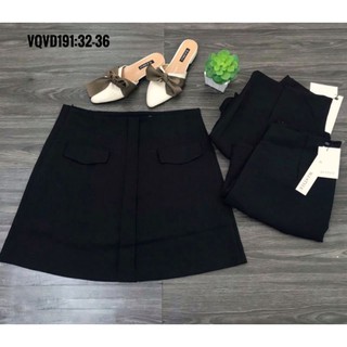 Quần váy big size phối túi