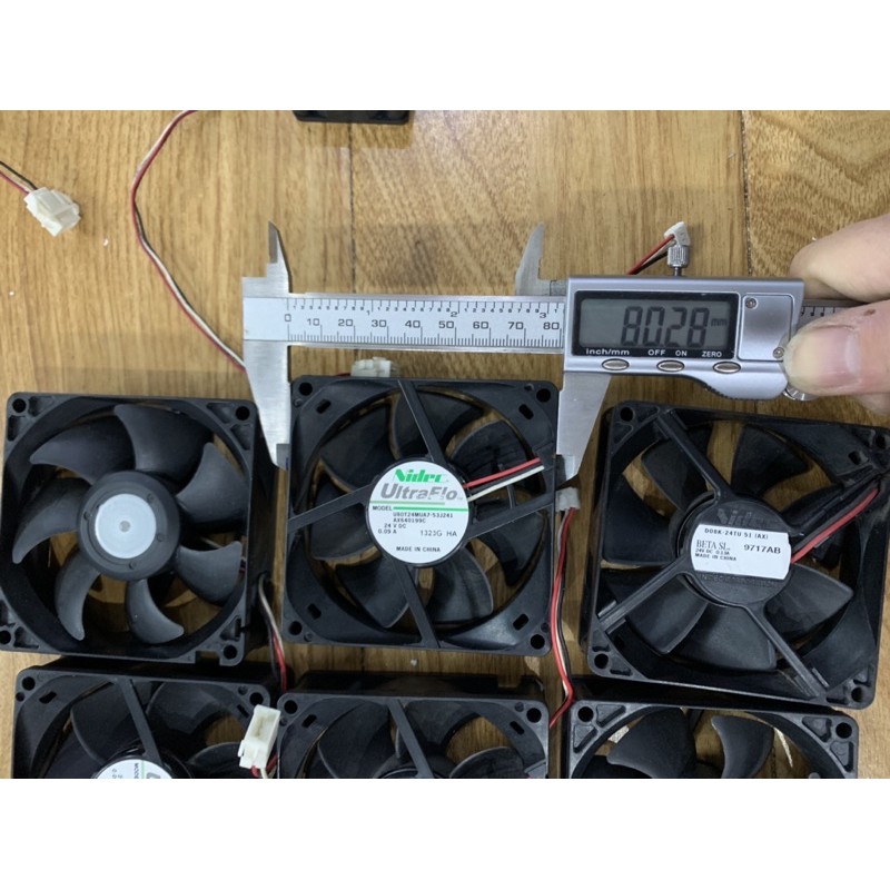 Quạt Sunon, Nidec,NMB 24V DC mới 95%