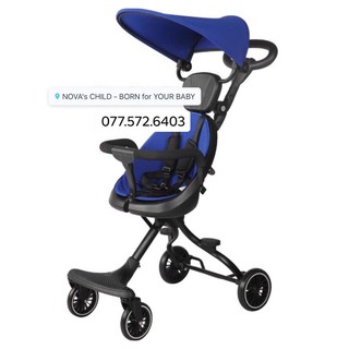 Xe đẩy 4 bánh xoay chiều Only V3 mẫu mới cho bé CÓ MÁI CHE
