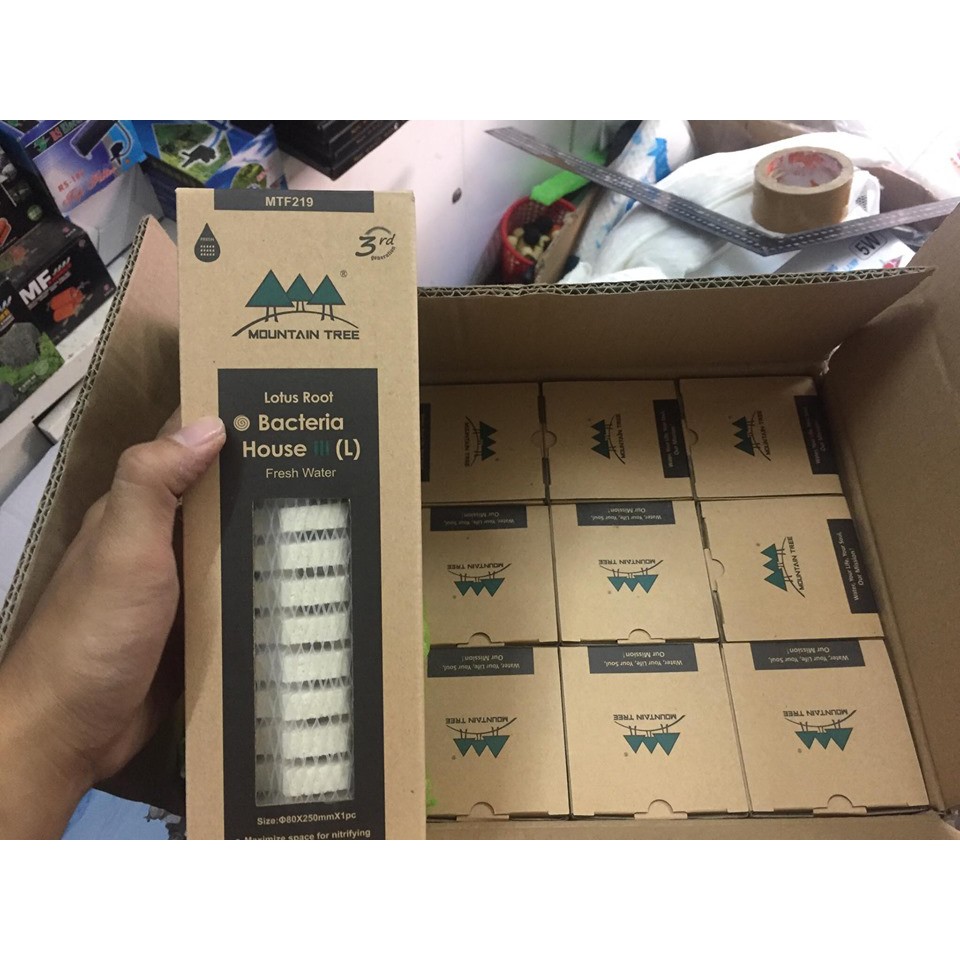 Mountain Tree Lotus Root Bacteria House thế hệ III  Sứ Lọc Nước Bể Cá Cảnh