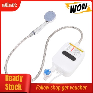 Allinit 3500w Tankless Water Heater Electric Instantaneous with HD Touch Screen Heating Shower Set for Home Dorm EU 220V