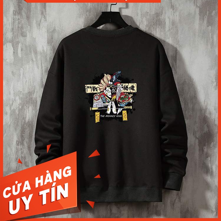 [VIDEO THẬT] Áo Sweater Nam Nỉ Ngoại Form Rộng dáng Oversize Monkey King ( unisex nam nữ đều mặc được)