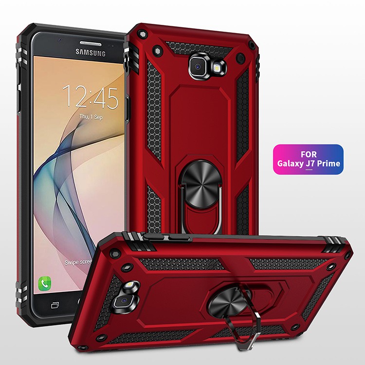 Ốp điện thoại có giá đỡ vòng nhẫn dành cho Samsung Galaxy J7 Prime On7