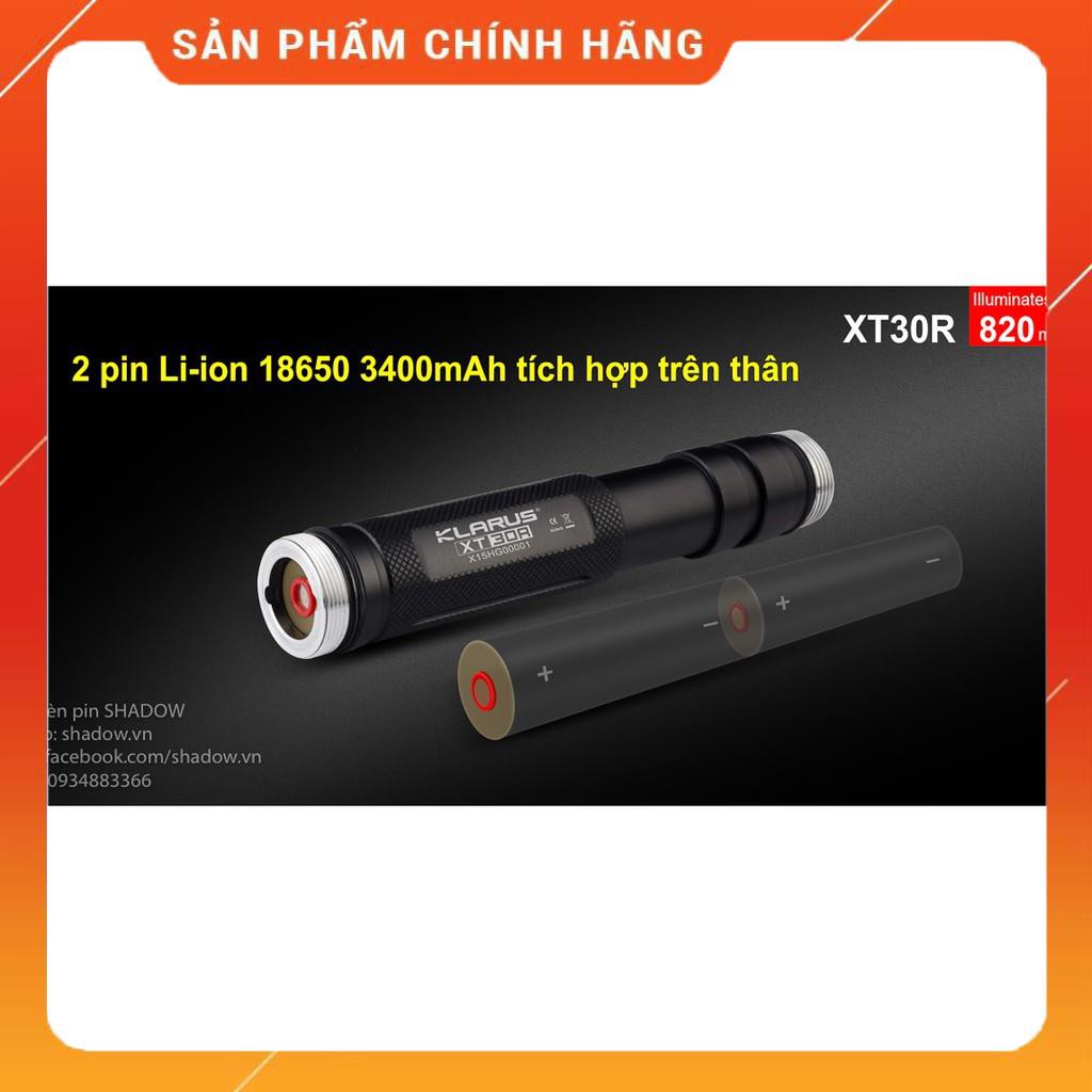 [HÀNG CHÍNH HÃNG][CHIẾU SIÊU XA] Đèn pin và đèn sạc KLARUS XT30R công tắc tác chiến sáng 1800lmxa 820m