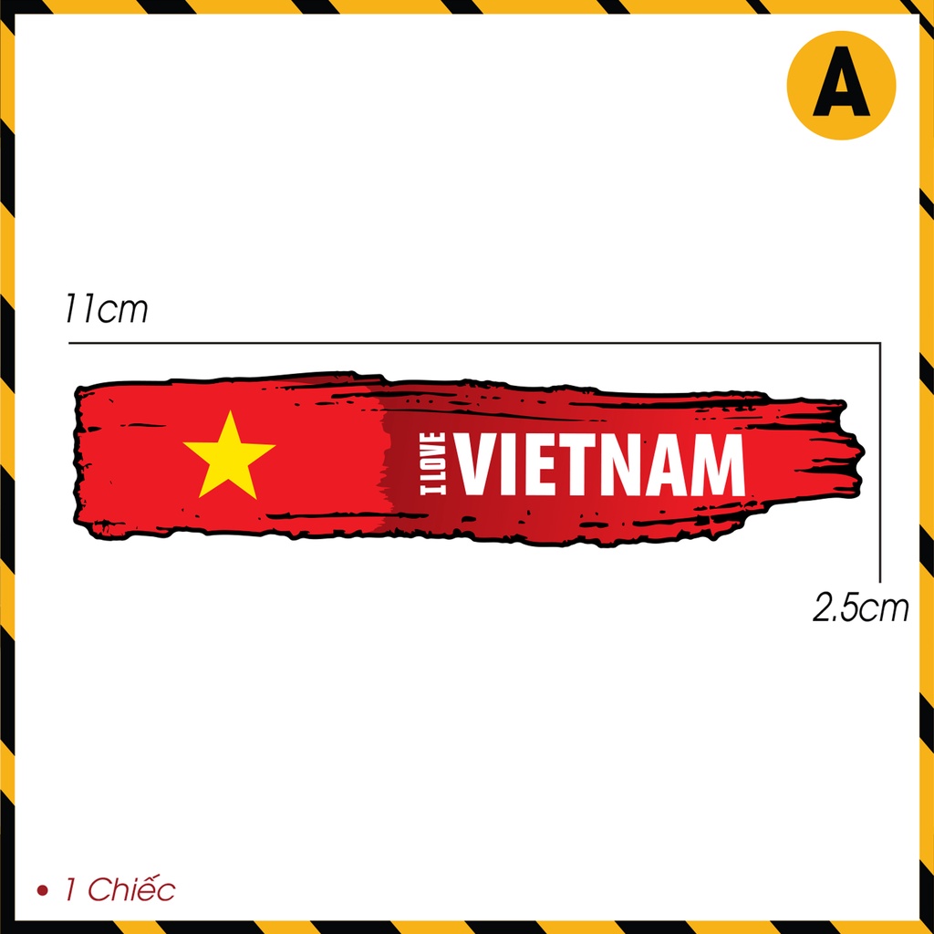 Tem Dán Xe Mẫu Cờ Việt Nam | Sticker Cờ Tổ Quốc, Logo Đảng Dán Cho Xe Máy, Xe Điện, Laptop, Điện Thoại