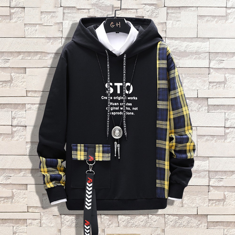 Áo Hoodies Nỉ Nam Thu Đông STO Phối Kẻ Sọc Có Mũ Trùm Đầu Thời Trang ZENKODLMEN AO TOP NAM 122 | BigBuy360 - bigbuy360.vn