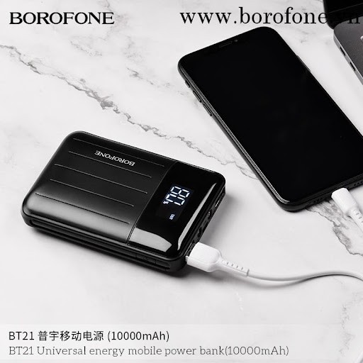 [CHÍNH HÃNG Borofone] Sạc dự phòng siêu nhỏ gọn BT21 10.000 mAh chính hãng (BH 1 năm)