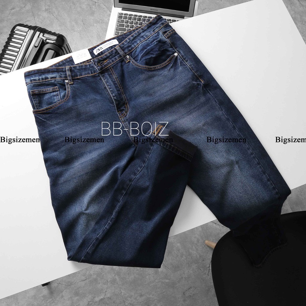 Quần jean nam thời trang bigsize MALTRIK, quần bò nam cỡ lớn size &lt; 130kg - Trơn