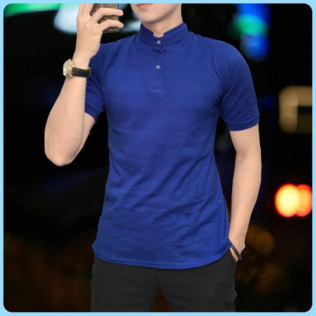 Áo thun nam - Áo thun nam cổ tàu - Kiểu dáng trẻ trung, dáng body, mặc cực kỳ thoải mái, thoáng mát
