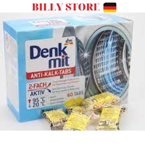 5 VIÊN TẨY LỒNG MÁY GIẶT DENKMIT ANTI KALK