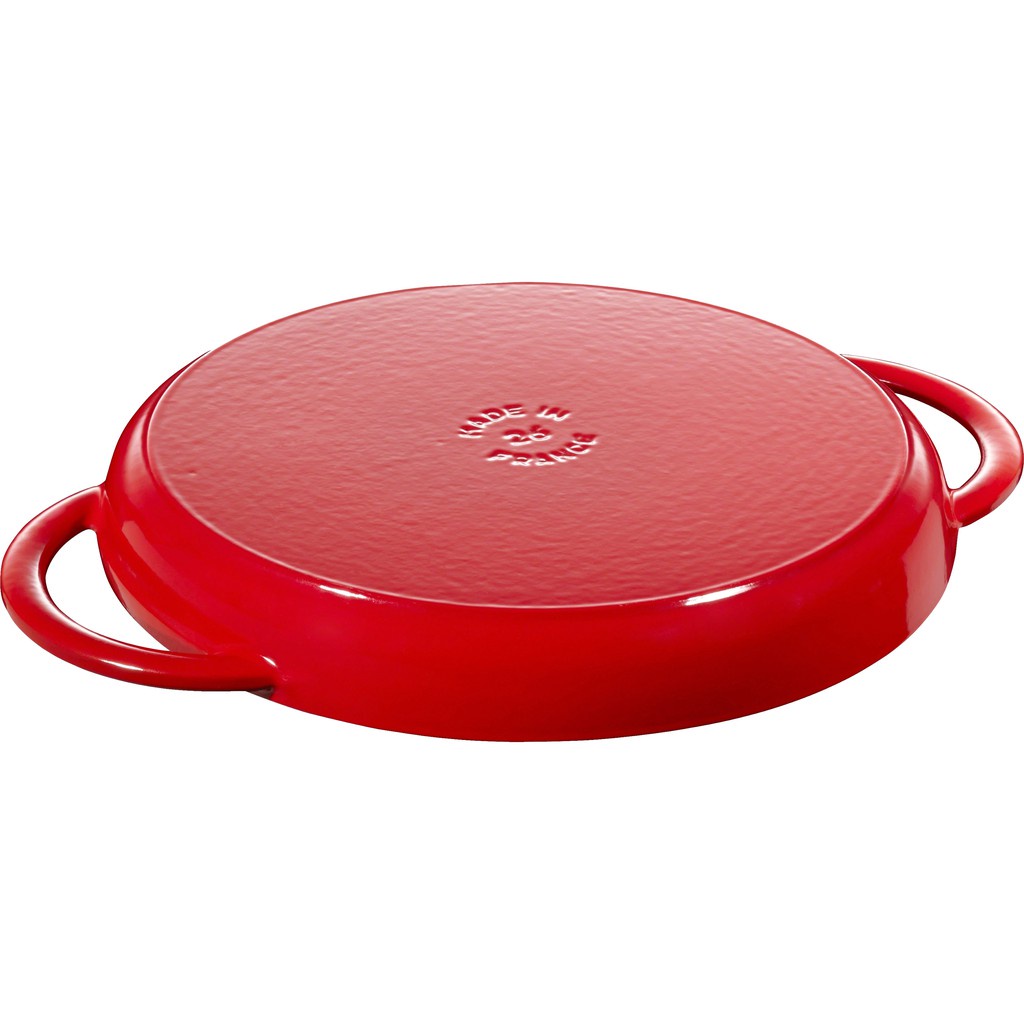 Chảo Gang Nướng Staub Màu Đỏ Cherry - 26 cm