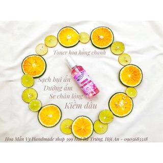 Toner hoa hồng chanh handmade Hoa Mẫn Vy