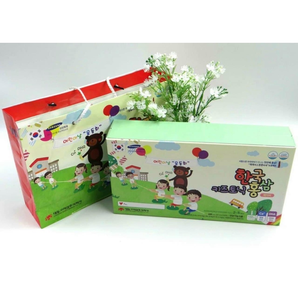 Nước Hồng Sâm BABY DEADONG HÀN QUỐC. Thương Hiệu Được Chính Phủ Hàn Quốc Bảo Trợ. Hộp 30gói x20ml