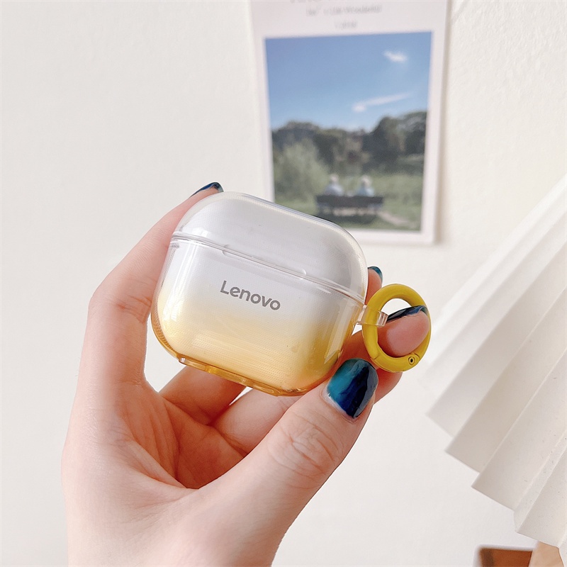 Vỏ Bảo Vệ Hộp Sạc Tai Nghe Lenovo LP40 Pro Màu Gradient &amp; Dream Blue Trong Suốt