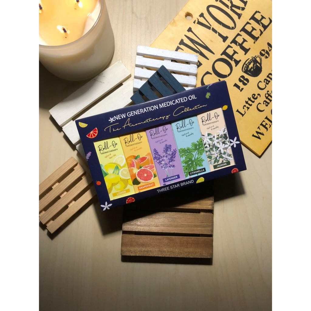 Dầu gió Three Star bi lăn Singapore 10ml: