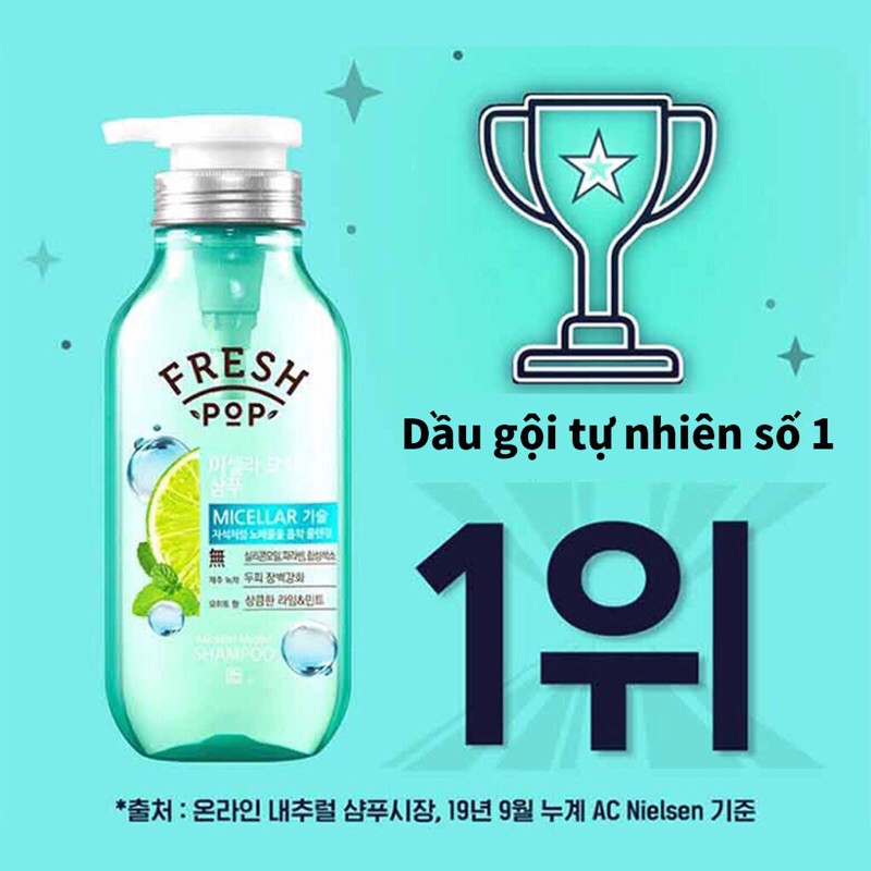 Dầu gội đầu thảo dược Fresh Pop Green Herb Recipe Shampoo 100ml