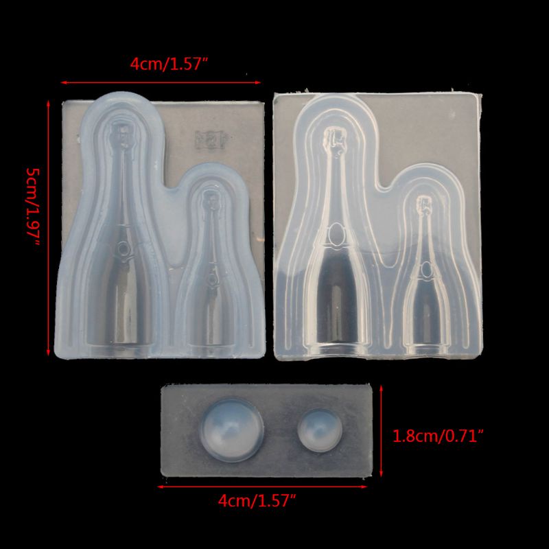 1 Bộ Khuôn Silicon Làm Bình Hoa Khô Bằng Resin Epoxy Diy