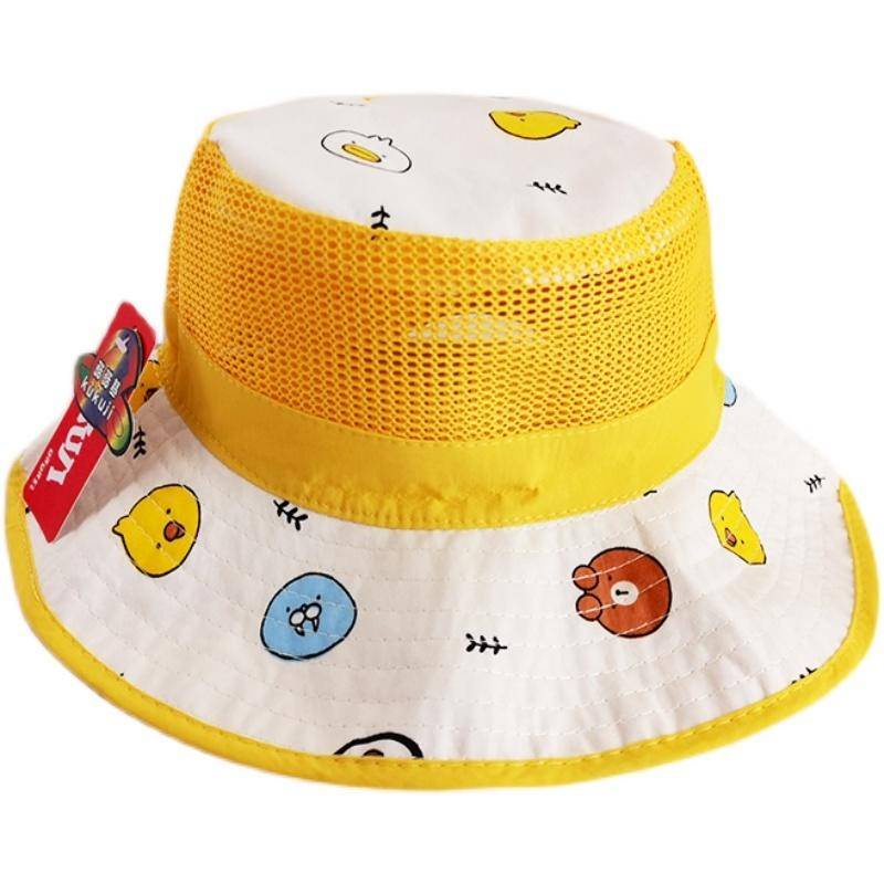 Nón Tai Bèo Phối Lưới Mỏng Vành Rộng Họa Tiết Hoạt Hình Dễ Thương Cho Bé Từ 2-10 Tuổi