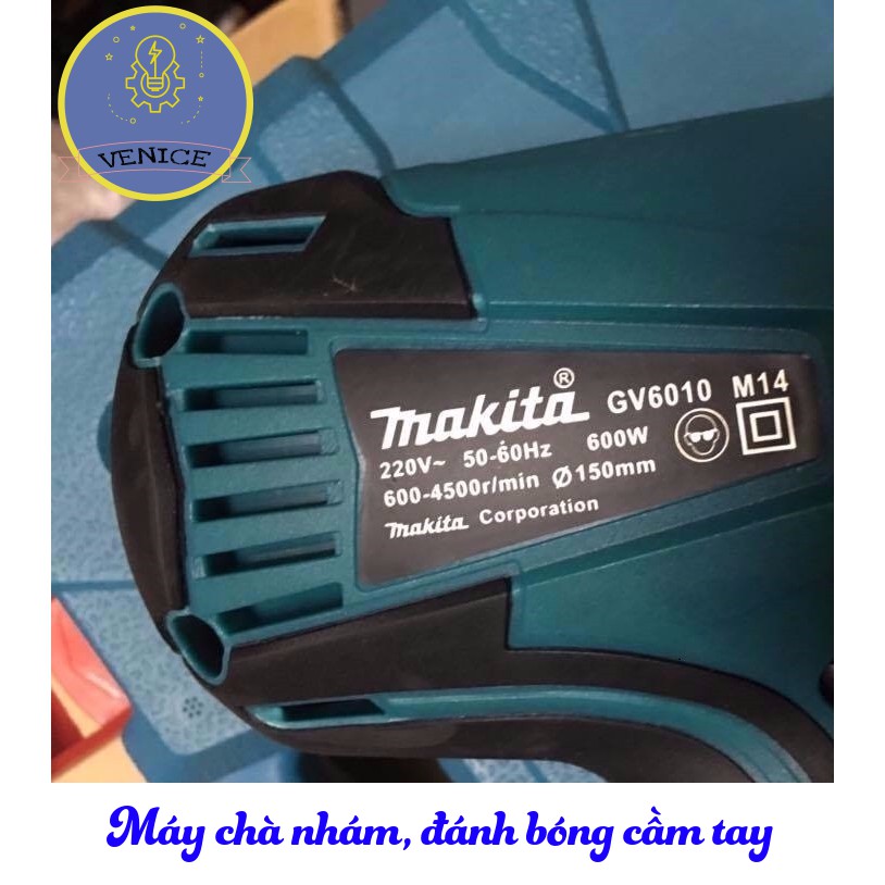 Máy chà nhám, đánh bóng cầm tay 6 tốc độ MAKITA GV6010 - Bảo hành 12 tháng ( Tặng kèm đĩa chà bằng bông )