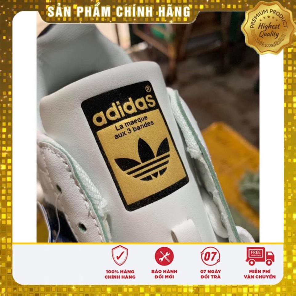 Giày Adidas Super Star trắng sọc đen - bh12