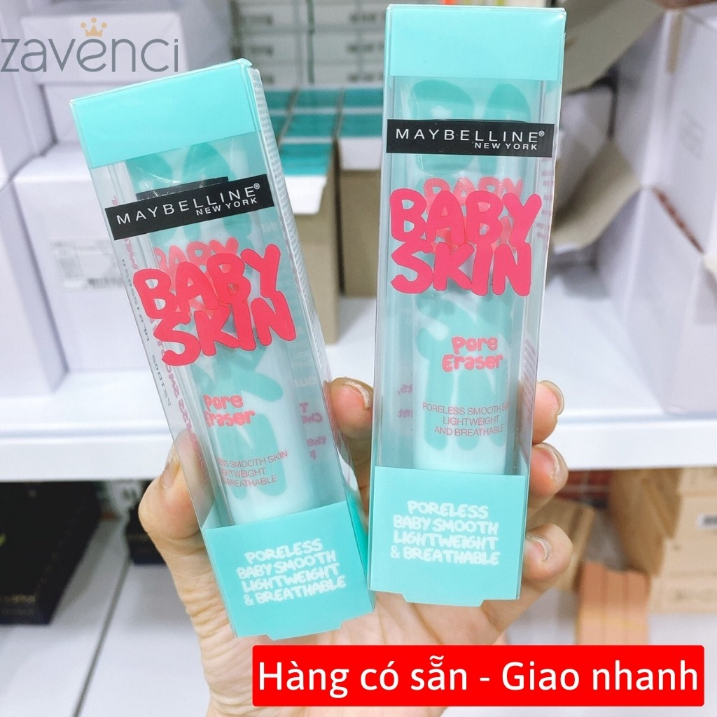 Kem Lót MAYBELLINE Baby Skin Instant Pore Eraser Kiểm Dầu Se Khít Lỗ Chân Lông Dùng Trước Khi Trang Điểm ( 20ml )