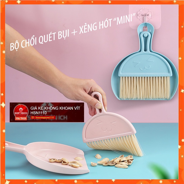 BỘ 1 CHỔI QUÉT BỤI VÀ 1 XẺNG HÓT MINI