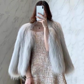 áo choàng lông sanh chảnh áo khoác lông