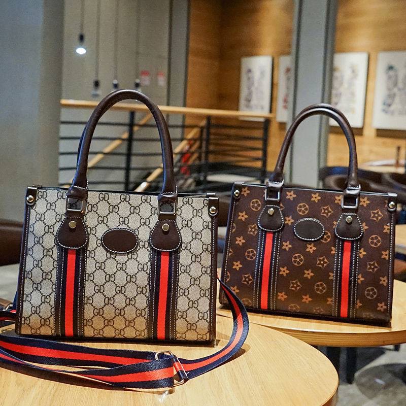 [ Tặng Khăn ] Túi xách nữ công sở Hoạ tiết Gc chất da mềm có nhiều ngăn Mã WD02