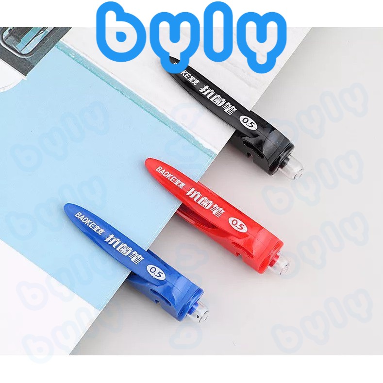 [Ship hỏa tốc] Bút gel bấm vỏ kháng khuẩn 0.5mm BAOKE | KJ11 - ByLy Store