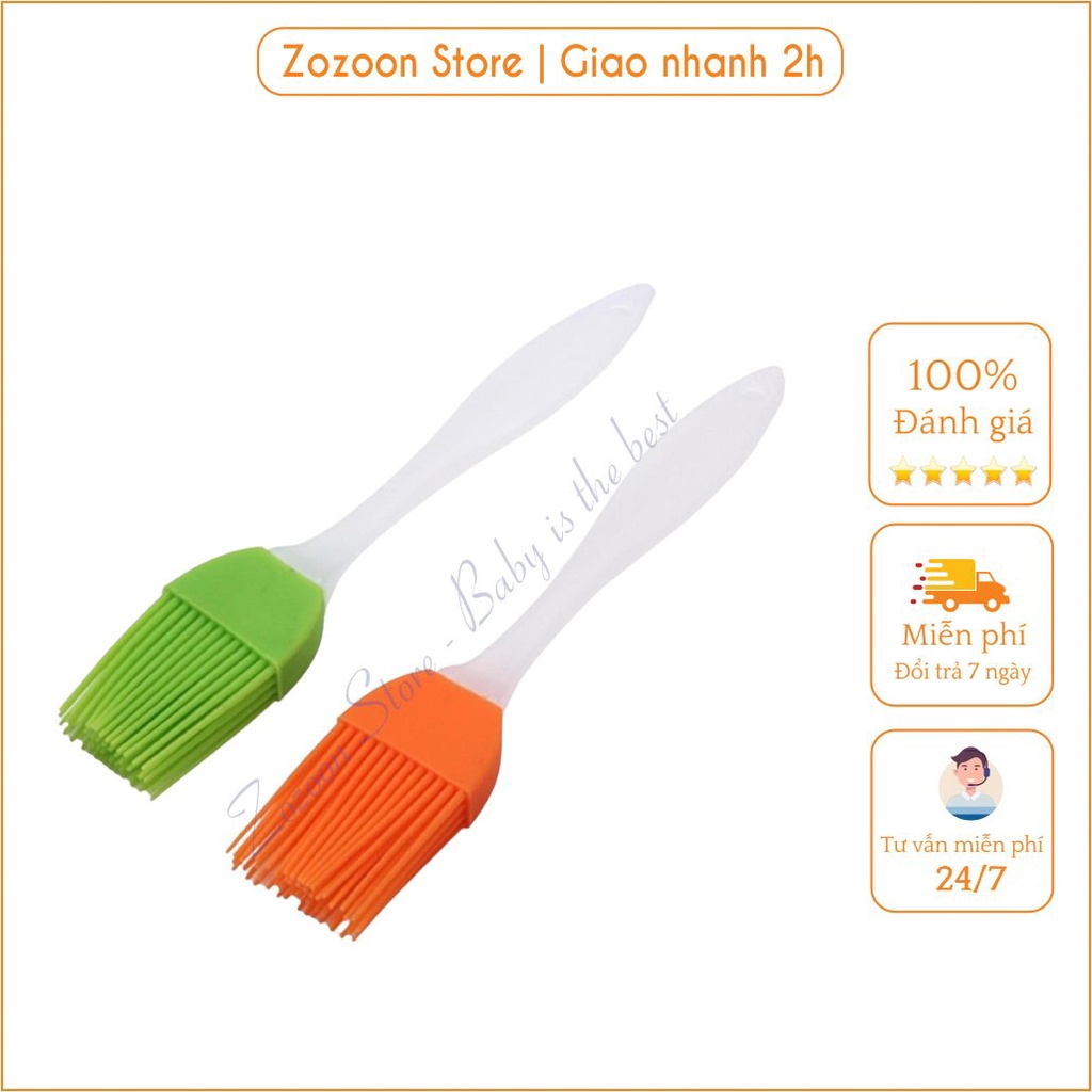 Chổi quét dầu silicon quét khuôn làm bánh, cọ quét silicon chịu nhiệt - Zozoon Store