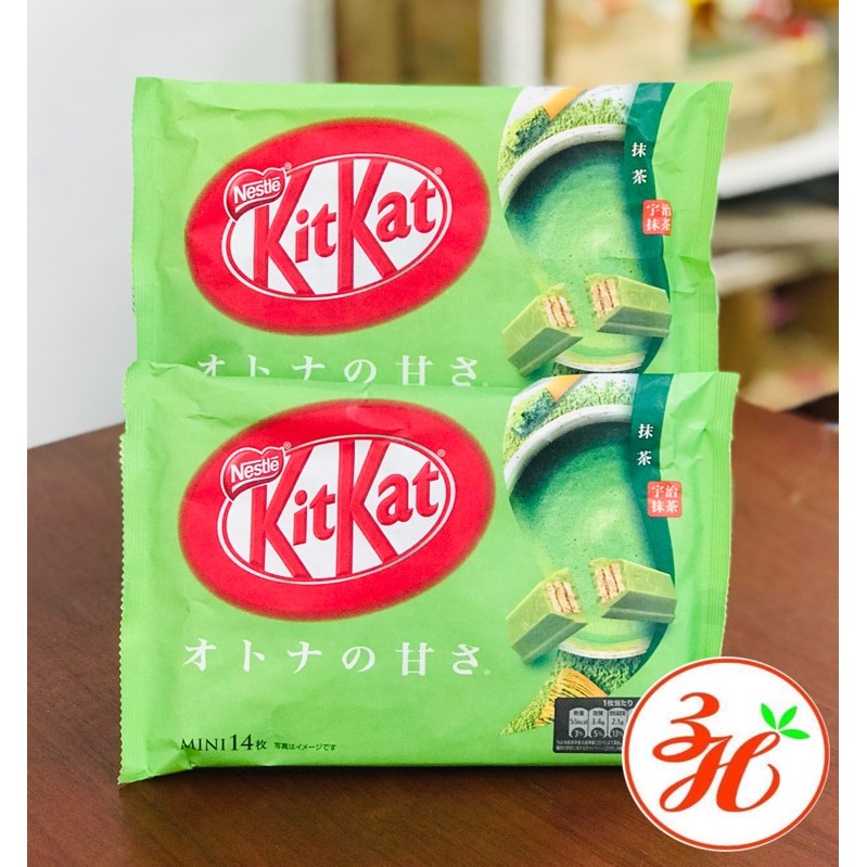 [Date T2/22]Kitkat trà xanh, vị đậm, béo béo, bánh giòn - Nhật