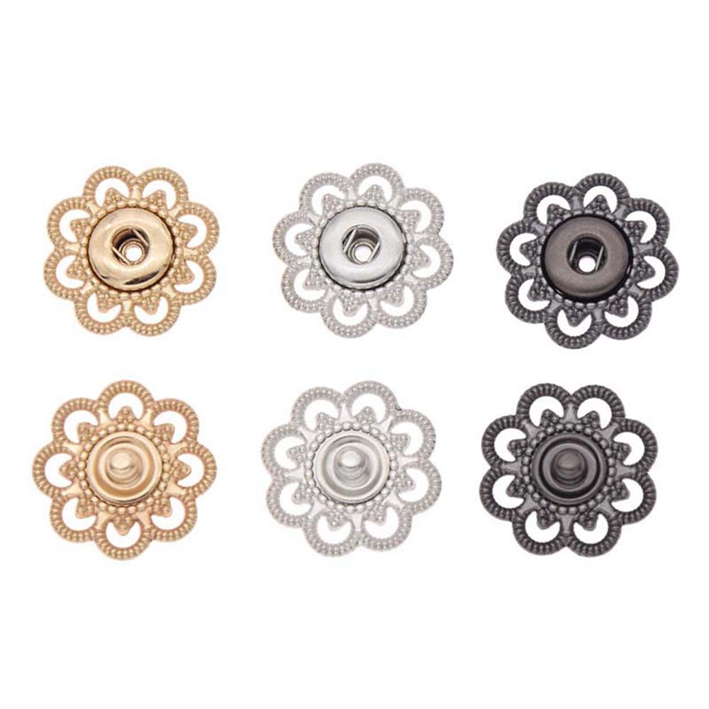 YIYU Nút Áo Khoác Hình Bông Hoa 23mm