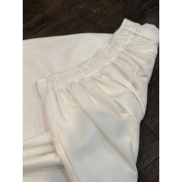 Quần linen lưng thun