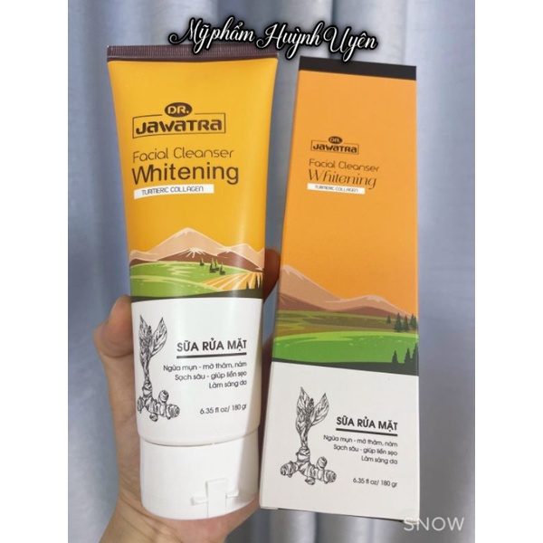 Sửa rửa mặt Nghệ Jawatra  180gr