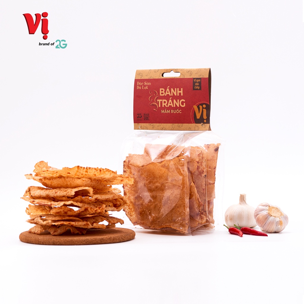 (Combo) 2 Bánh Tráng Mắm Ruốc Vị - Túi 125g