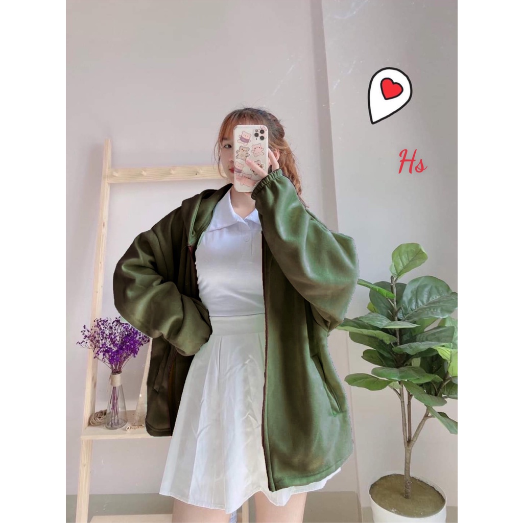 Áo Khoác Nỉ Tay Phồng Ver 2 Chất Liệu Nỉ Trơn Dày Mịn Wild.Goute SP000789 | BigBuy360 - bigbuy360.vn