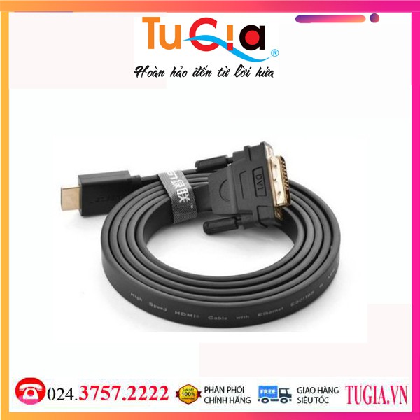 Cáp HDMI sang DVI 3m ugreen 30107 - Hàng chính hãng