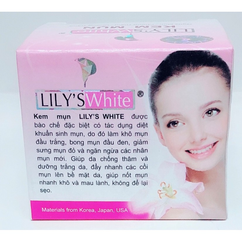 Kem mụn Lily's White 16g