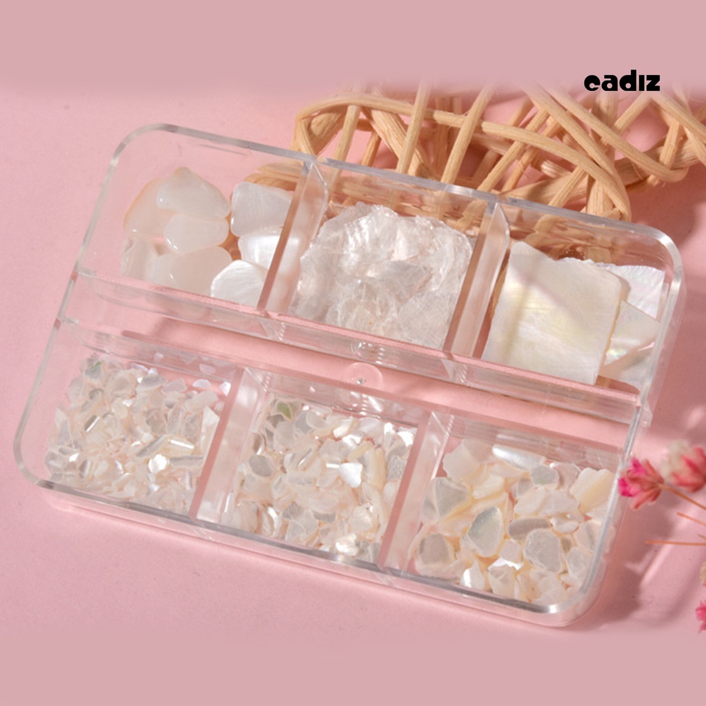 1 Hộp Phụ Kiện Vỏ Sò 3D Trang Trí Móng Tay