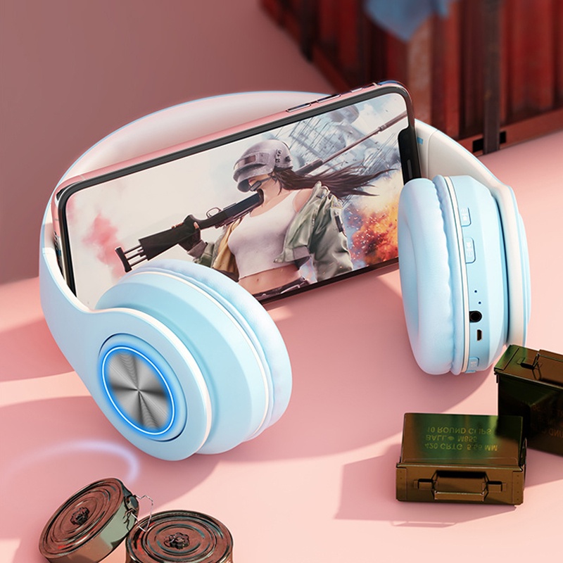 Tai Nghe Bluetooth Chụp Tai Không Dây Có Mic B39 Headphone Bluetooth Dễ Thương Âm Thanh Nổi Hifi Bass Mạnh Mẽ