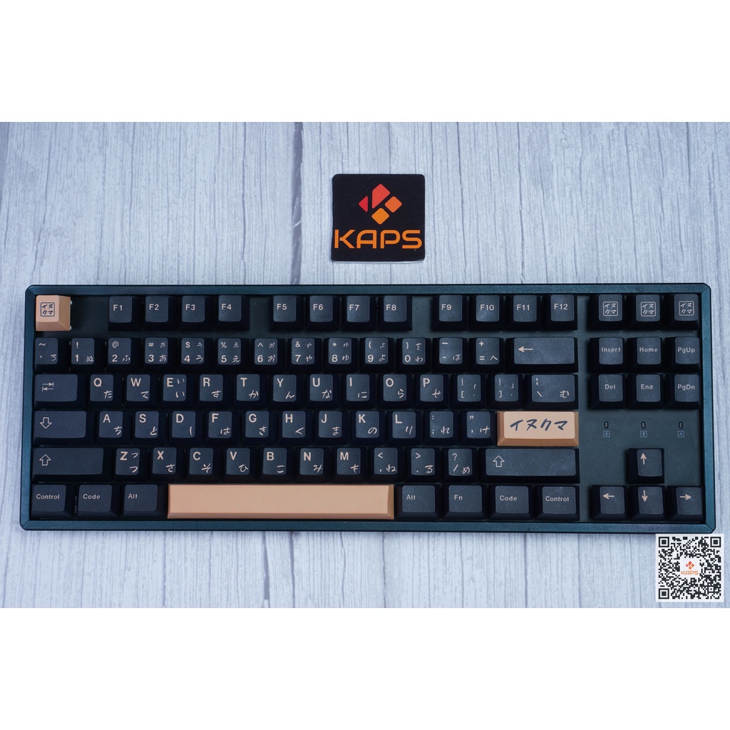 Keycap Inukuma PBT profile Cherry in dyesub 129 nút cho bàn phím cơ layout 108/104/98/87/84/75/68/64/61