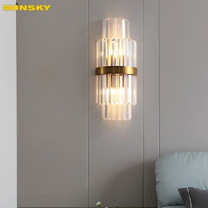 Đèn tường MONSKY COPES pha lê hiện đại trang trí nội thất cao cấp, sang trọng