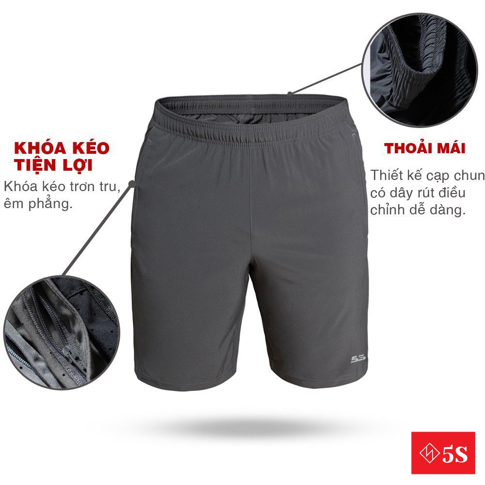 [Mã FAMALLT5 giảm 15% đơn 150K] Quần Short Nam 5S (4 màu), Dáng Thể Thao, Lưng Chun Thoải Mái (QSG21010-03) | BigBuy360 - bigbuy360.vn