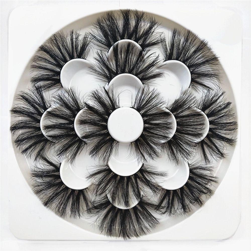 JUNE Set 7 Cặp Lông Mi Giả SKONHED 25mm Nối Dài Mi Chuyên Dụng