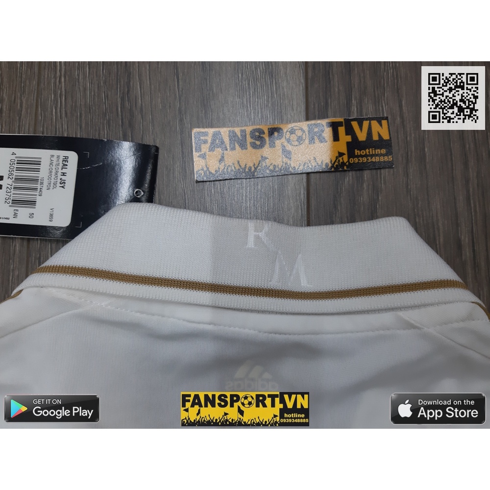 Áo đấu bóng đá Real Madrid 2011 2012 home white shirt jersey M BNWT V13659