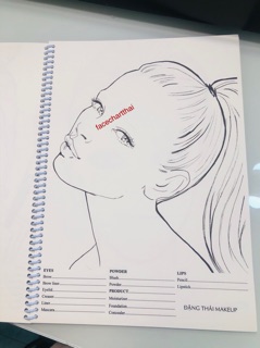 GIẤY VẼ MAKEUP ( FACECHART ) TỔNG HỢP