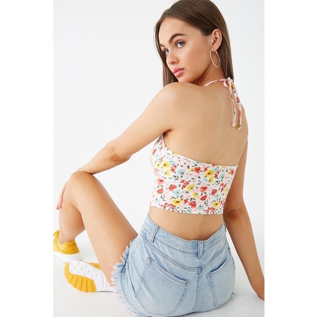 Áo yếm hoa cột dây F21