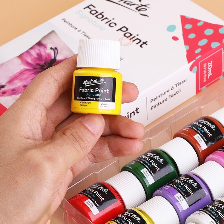 BỘ MÀU VẼ VẢI MONT MARTE 20 ML (FABRIC PAINT)